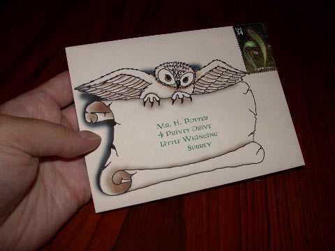 Owl Post Envelope