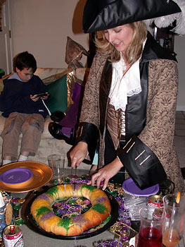 Cutting the King Cake