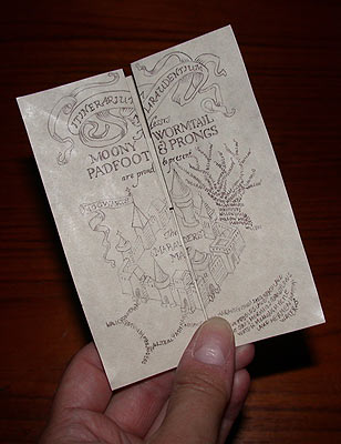 Final Folded Marauders' Map