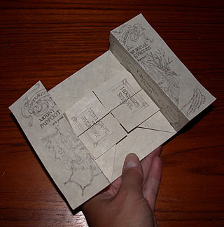 Final Folded Marauders' Map